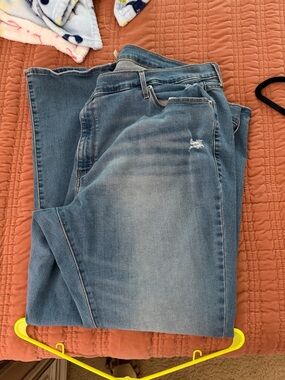 Levi's Light Blue Straight Jeans with Subtle Distress
